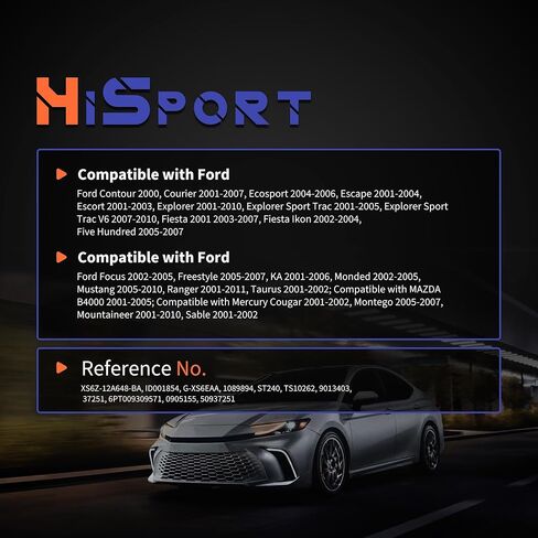 HiSport Coolant Temp Temperature Sensor - Compatible with Ford Contour Courier Ecosport Escape Explorer Focus Mondeo Mustang Ranger Taurus Mazda Mercury Replace XS6Z12A648BA in Saudi Arabia