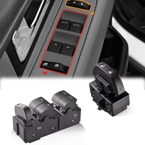 Driver Left Power Door Lock Switch & Window Switch Compatible for 2009-2014 Ford F-150 & 2011-2014 Ford F-150，Replace 9L3Z-14028-AA SW-7254 BL3T-14540-AAW in Saudi Arabia