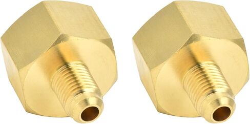 HURRISE Refrigerant Charging Adapter, Brass R134a R32 R407a HVAC Adapter with 1/4 SAE Male to 21mm Female Thread, for AC Refrigeration Service Tools and Hoses in Saudi Arabia