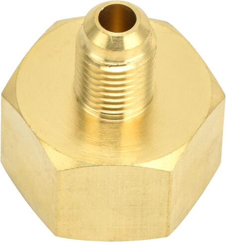 HURRISE Refrigerant Charging Adapter, Brass R134a R32 R407a HVAC Adapter with 1/4 SAE Male to 21mm Female Thread, for AC Refrigeration Service Tools and Hoses in Saudi Arabia