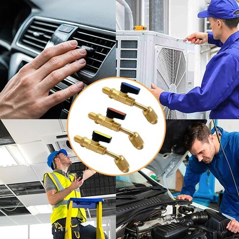الزاوية اغلاق الكرة صمام محول تكييف الهواء المبردات الكرة صمام صالح ل HVAC R134A R22 شحن خراطيم التيار المتناوب المبردات in Kuwait