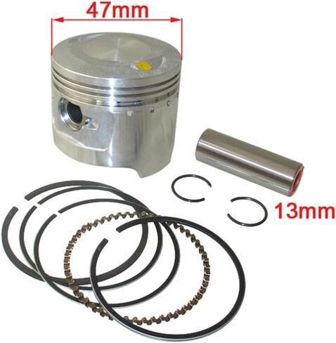 47mm Piston Rings 13mm Pin Set For 4 Stroke Air Cooled 70cc 90cc Horizontal Engine Pit Dirt Bike ATV Quad in Kuwait