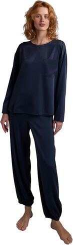 Lunya Washable Silk Long Sleeve Jogger Pant Set - Thermoregulating Mulberry Silk, Relaxed, Breathable–Multiple Colors & Sizes in Saudi Arabia