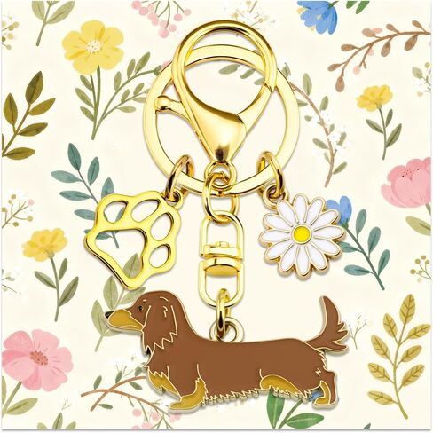 Dachshund Gifts for Women Weiner Dog Gifts for Women Dachshund Keychain Dog Mom Gifts for Dachshunds Lovers Dachshunds Bag Charm for Backpack Purse Car Key Chain in Saudi Arabia