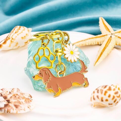 Dachshund Gifts for Women Weiner Dog Gifts for Women Dachshund Keychain Dog Mom Gifts for Dachshunds Lovers Dachshunds Bag Charm for Backpack Purse Car Key Chain in Saudi Arabia