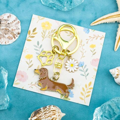 Dachshund Gifts for Women Weiner Dog Gifts for Women Dachshund Keychain Dog Mom Gifts for Dachshunds Lovers Dachshunds Bag Charm for Backpack Purse Car Key Chain in Saudi Arabia