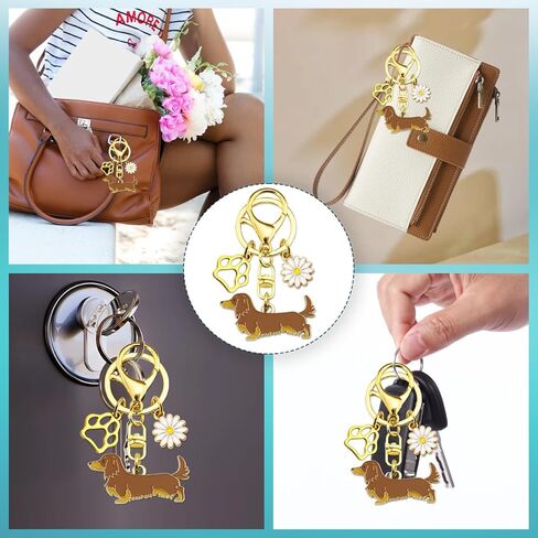 Dachshund Gifts for Women Weiner Dog Gifts for Women Dachshund Keychain Dog Mom Gifts for Dachshunds Lovers Dachshunds Bag Charm for Backpack Purse Car Key Chain in Saudi Arabia
