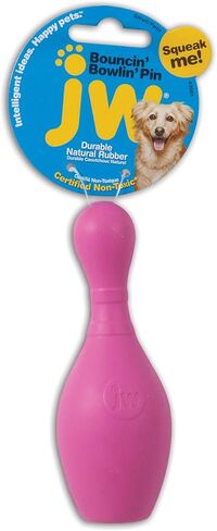 JW Pet Company Lucky Bamboo Stick Rubber Dog Toy, Large, Colors Vary in Saudi Arabia