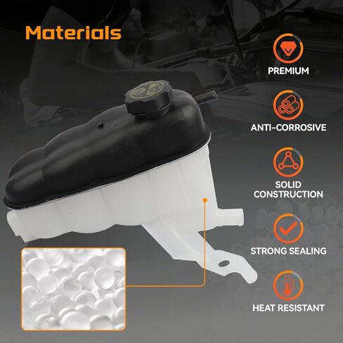 Coolant Reservoir with Cap Compatible with Chevy Silverado Suburban Tahoe Avalanche 2007-2013, GMC Sierra 1500 2500 HD 3500 HD Yukon 2007-2014 in Saudi Arabia