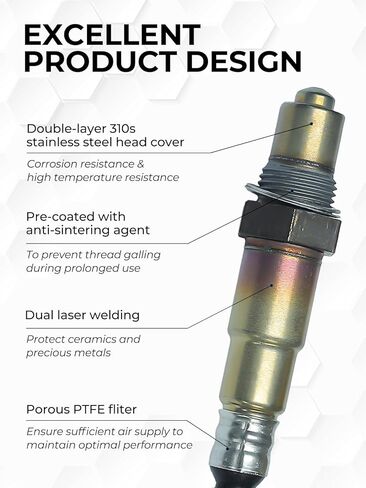 O2 Oxygen Sensor 250-24649 Downstream Fit for Chevy/Chevrolet Equinox Impala Volt, Buick Lacrosse Enclave Allure, GMC Acadia Terrain, Cadillac ELR SRX XLR, 2005 2008 2010 2011 2012 2013 2014 in Saudi Arabia