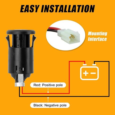 Ignition Switch with Key - PSLER Lock 2 Wire Key Switch Compatible with Electric Bike, Scooter in Saudi Arabia