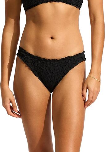 Seafolly Women's Mini Hipster Lettuce Edge Bikini Bottom Swimsuit in Saudi Arabia