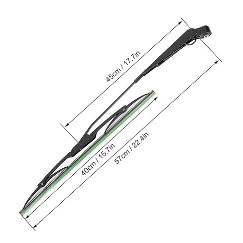 12V Windshield Wiper Motor Kit, Powerful Motor with Arm and Blade for Tractor Fishing Boat ATV UTV, 7731000001 Long Shaft Electric Wiper Assembly 01287358, 0390506510 in Saudi Arabia
