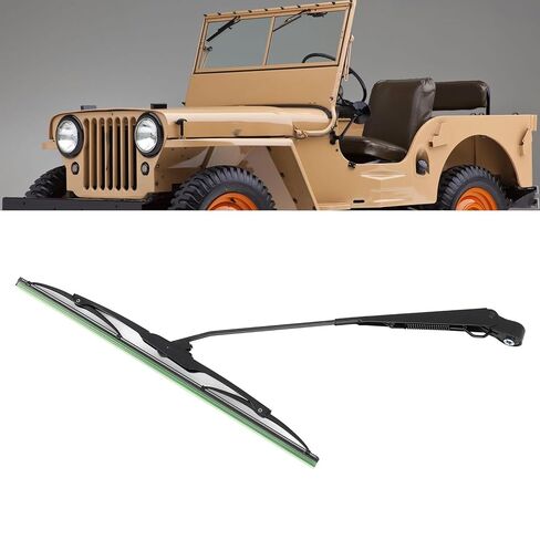 12V Windshield Wiper Motor Kit, Powerful Motor with Arm and Blade for Tractor Fishing Boat ATV UTV, 7731000001 Long Shaft Electric Wiper Assembly 01287358, 0390506510 in Saudi Arabia