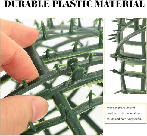 Housoutil 20cm Topiary Ball Frame, 6pcs Plastic Plant Support Cage, Sphere Flower Arrangement Holder for Garden Wedding Outdoor Decor Artificial Greenery Wreath Form Rack DIY Floral Stand in Saudi Arabia