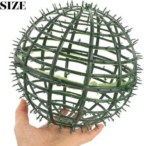 Housoutil 20cm Topiary Ball Frame, 6pcs Plastic Plant Support Cage, Sphere Flower Arrangement Holder for Garden Wedding Outdoor Decor Artificial Greenery Wreath Form Rack DIY Floral Stand in Saudi Arabia
