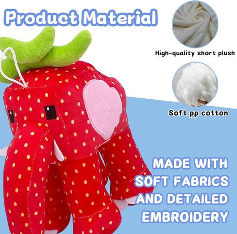 Steal a Brainrot Strawberry Elephant Vibrant Decorative Collectible – 10 Inch Brainrot Inspired Display Piece, Stylish Home Accent & Fan Favorite in Saudi Arabia
