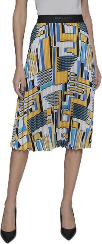 Karl Lagerfeld Women's Pleated Essential Printed Skirt in Saudi Arabia