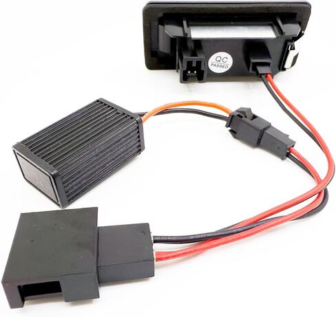 قطعتان من مجموعة مصابيح لوحة الترخيص LED من Canbus متوافقة مع سيارة Volkswagen Jetta MK6 Sedan/Tiguan/Touareg/Golf MK7 Variant/Passat B6 B7 Variant، بديل OEM لـ Audi A1 A4 A5 A6 A7 Q5 in Saudi Arabia
