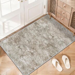 Runner Rug Non-Slip Washable Hallway Runner Rug Faux Wool Low Pile with Rubber Backing Carpet Runner for Entryway, Hallway, Kitchen, and Corridor. (Beige, 2x6 ft) in Saudi Arabia