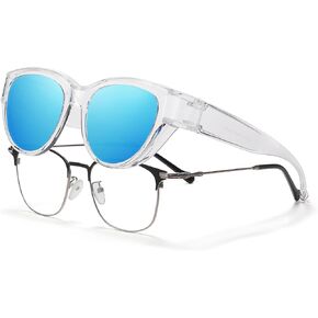 نظارات شمسية مستقطبة من HAOLOTA للنساء حماية من الأشعة فوق البنفسجية، التفاف صغير عصري حول النظارات الزائدة للقيادة in Kuwait