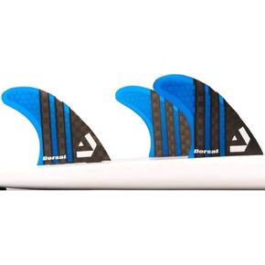 DORSAL Surfboard Fins Thruster 3 Set FCS متوافق مع ألياف الكربون الحمراء المتوسطة مع قرص العسل Hexcore in Saudi Arabia