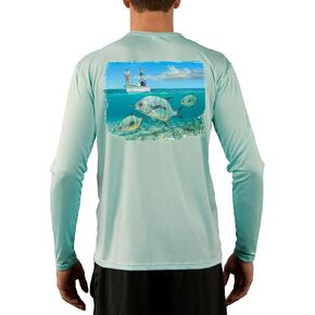 Skiff Life Florida Shirt Key West Permit - Paradise Hewes Lappy Fishing Shirts for Men in Saudi Arabia