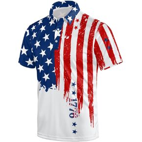 قمصان جولف للرجال، قمصان بولو مضحكة بأكمام قصيرة، سريعة الجفاف، ملابس رجالي مطبوعة للعب الجولف in Kuwait