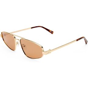 Le Specs Treasure Sunglasses - Gold, Aviator, Unisex, Micro 90s Sleek Style in Saudi Arabia