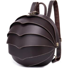 Genuine Crazy Horse Leather Backpack for Men Vintage Travel Daypack Water Resistant Laptop Bag Gift Box (Coffee) in Kuwait