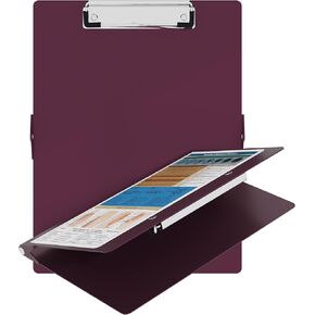 Nursing Clipboard with Nursing and Medical Edition Cheat Sheets Nursing School Essentials, Aluminum Foldable Nurse Clip Boards Essential Accessory for Efficient Patient Care (Wine Red) in Kuwait