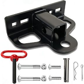 وصلة وصلة مقطورة لجزازة العشب بدون دوران، فولاذ شديد التحمل بسمك 8 مم، مناسب عالمي لمراكز الفتحات مقاس 2.5 بوصة - 5.0 بوصة، تصميم فتحة سلسلة متعددة الاستخدامات، مع كرة وصلة بطول 2 بوصة وأجهزة مسمار، لمسة نهائية غير لامعة مقاومة للصدأ in Kuwait