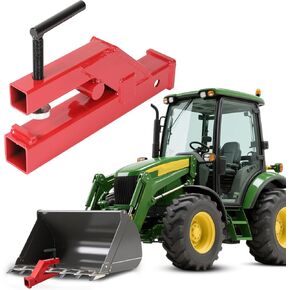 KUAFU المشبك على وصلة وصلة المقطورة محول مع 2 بوصة جهاز استقبال كروي متوافق مع دلو جرار بوبكات ديري أجزاء توجيه انزلاقية عالمية مطلية بمسحوق الفولاذ الأحمر in Kuwait