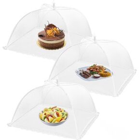 خيمة HBlife مكونة من 6 قطع من غطاء الطعام الشبكي الكبير الملون، أغطية حماية الطعام مقاس 17 بوصة قابلة لإعادة الاستخدام وقابلة للطي في الهواء الطلق للنزهات وحفلات الشواء in Kuwait