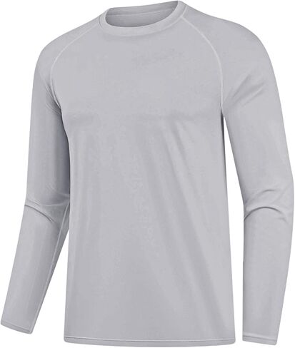 HYCOPROT Mens Quick Dry Long Sleeve Workout T Shirts, Moisture Wicking Athletic Workout Tee Tops for Running Casual Jogging in Saudi Arabia