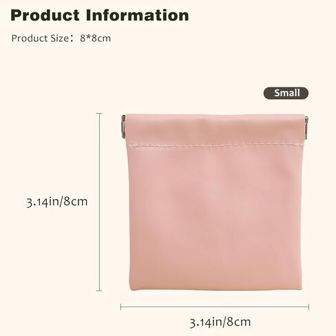 Leather Squeeze Coin Purse Pouch – Compact & Secure Change Holder for Men & Women in Kuwait