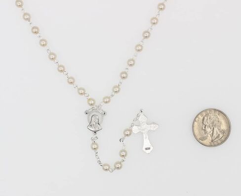 مجموعة هدايا وإكسسوارات ومحفظة أورجانزا بيضاء من كريستيان ليفينج فيرست كوميونيون in Kuwait