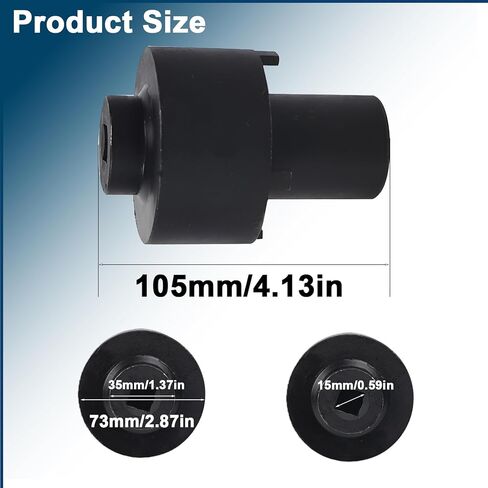 1083 Rear Axle Hub Bearing Spindle Lock Nut Socket Wrench Removal Tool for Ford Transit 150 250 350 2015-2025 RWD 3.2L 3.5L 3.7L Replaces 205-1007,8C3Z1A124A,E8TZ1A124A,615-133 in Saudi Arabia