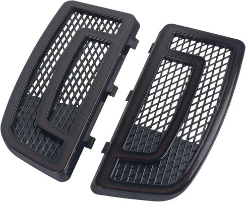 HDBUBALUS Motorcycle LED Fairing Lower Grills Turn Signal Running Light Fit for Harley Touring Street Gilde Classic Road Gilde Electra Glide Ultra Limited FLHR FLHRC FLTRXS 2014-2023 Black in Saudi Arabia