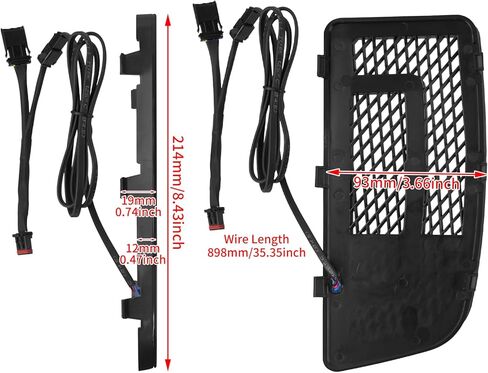 HDBUBALUS Motorcycle LED Fairing Lower Grills Turn Signal Running Light Fit for Harley Touring Street Gilde Classic Road Gilde Electra Glide Ultra Limited FLHR FLHRC FLTRXS 2014-2023 Black in Saudi Arabia