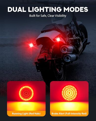 PBYMT 2inch Rear Turn Signals, 81 LEDs 1157 Turn Signals with 2 Smoked Lens Cap Fit for Harley Touring Road Glide Road King Electra Glide Street Glide Sportster Iron Dyna Softail 1986-2024 in Saudi Arabia
