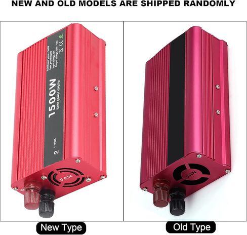 1500 Watt Inverter, Inversor de Corriente 12V DC A 110V, Power Inverter, with 3.1 A USB Port, for in Car Us, Vehicles, Red in Saudi Arabia