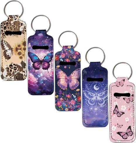 5 قطع من حامل سلسلة المفاتيح على الموضة لأحمر الشفاه وبلسم الشفاه وحامل أحمر الشفاه المحمول in Kuwait