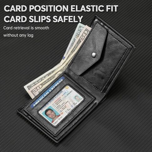 محفظة AMARONE الجلدية الخفاش للرجال هدية عيد الحب له هدية شخصية للزوج هدايا عيد ميلاد فريدة من نوعها أفضل للذكرى السنوية | معرف البطل مع قناع البطل الخارق المعدني ثلاثي الأبعاد (ثنائي الطي) in Kuwait