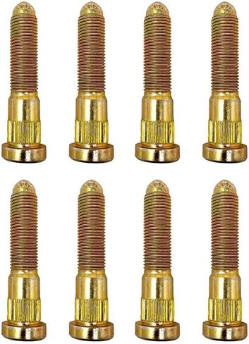 Kryptonite Heavy Duty Replacement Wheel Stud Kit (Set of 8) KRP0175 Gold Zinc Plated Wheel Studs for 2011-2023 Chevy Silverado/GMC Sierra 2500HD/3500HD 8 Lug in Saudi Arabia