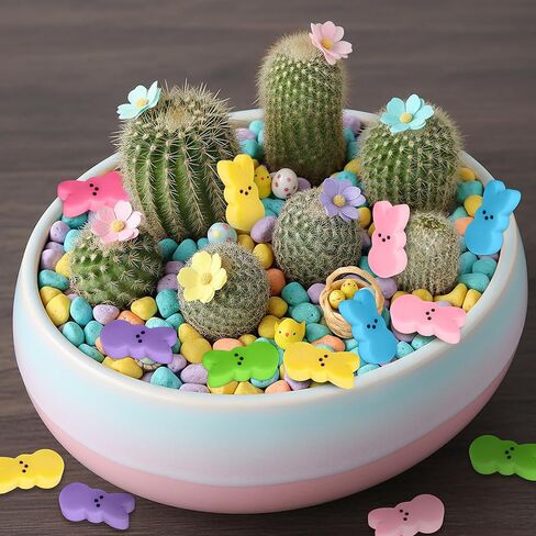 60pcs Mini Easter Pastel Bunny Resin Decor, Mixed Colors Rabbit Resin Charms for Dollhouse Garden, Cute Bunny for Easter Egg Hunt Activity Spring Craft Supply Basket Landscape DIY Decoration in Saudi Arabia