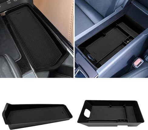 صينية مسند ذراع وحدة التحكم المركزية Xaido متوافقة مع 2025 2026 Toyota Camry الجيل التاسع (XSE/XLE/SE/LE) الملحقات الداخلية، منظم صندوق تخزين وحدة التحكم - أسود in Kuwait