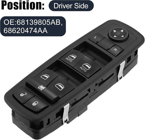 X AUTOHAUX 68620474AA Master Power Window Switch Front Driver Side for Dodge Charger Pursuit R/T SE SRT8 SXT 13-14 for Dodge Journey R/T SE SXT 12-18 in Saudi Arabia