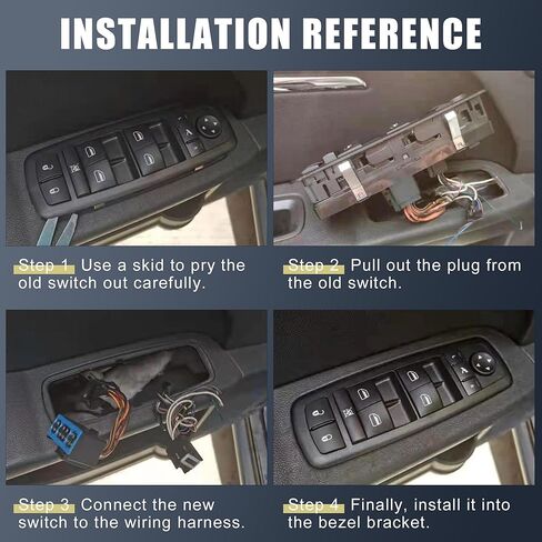X AUTOHAUX 68620474AA Master Power Window Switch Front Driver Side for Dodge Charger Pursuit R/T SE SRT8 SXT 13-14 for Dodge Journey R/T SE SXT 12-18 in Saudi Arabia