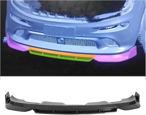 3 Pieces Front Lip for Jeep Grand Cherokee SRT/Srt8 12-16 Add-0n Front Bumper Spoiler Diffuser Splitter ABS Plastic (Carbon Fiber Painted) in Saudi Arabia